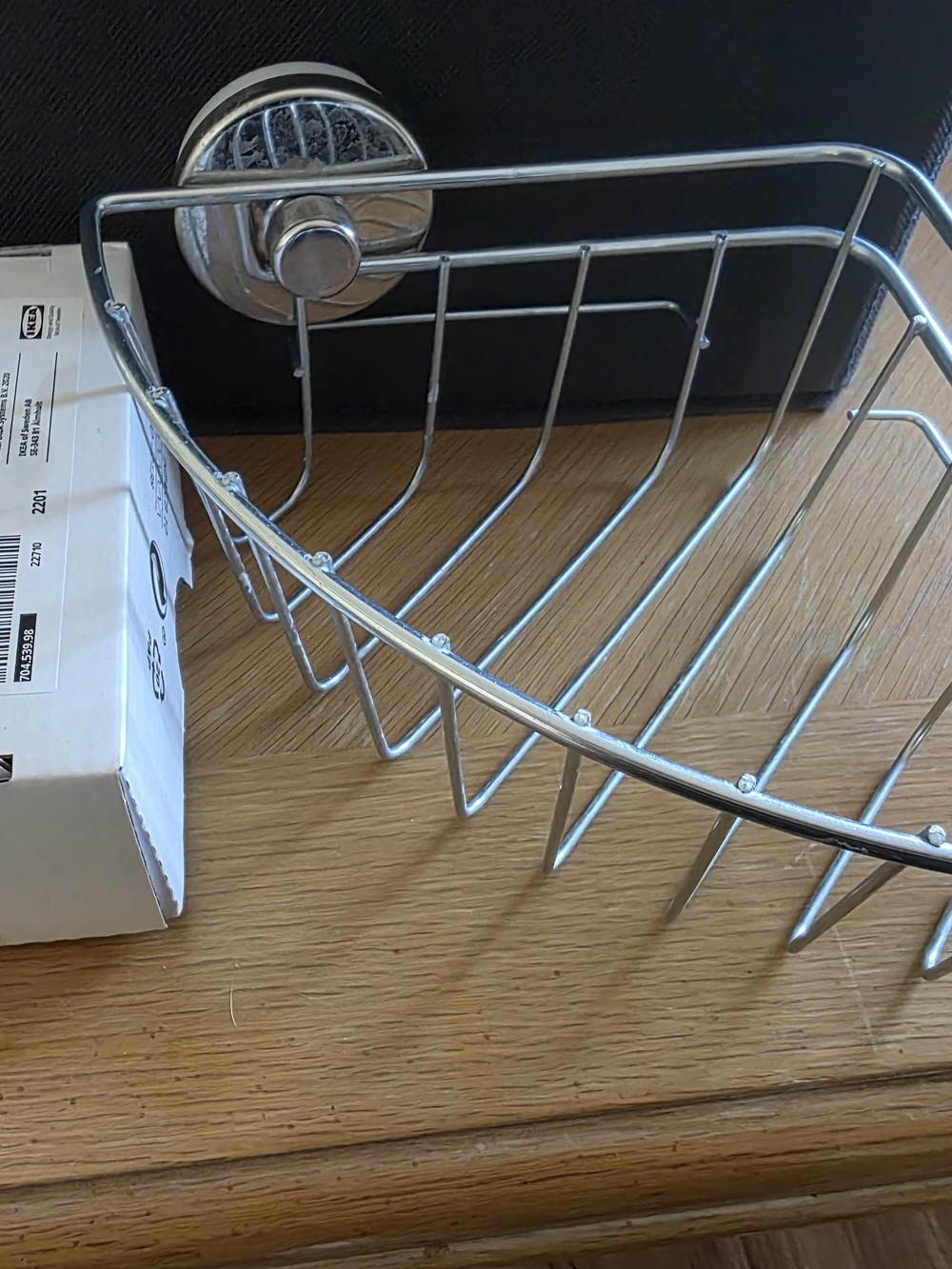 IKEA Chrome Corner Shower Caddy - Silver